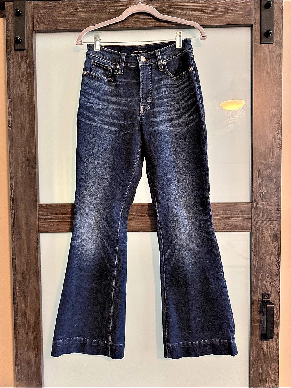 Lucky Brand High Rise Stevie Flare Jeans in Blue